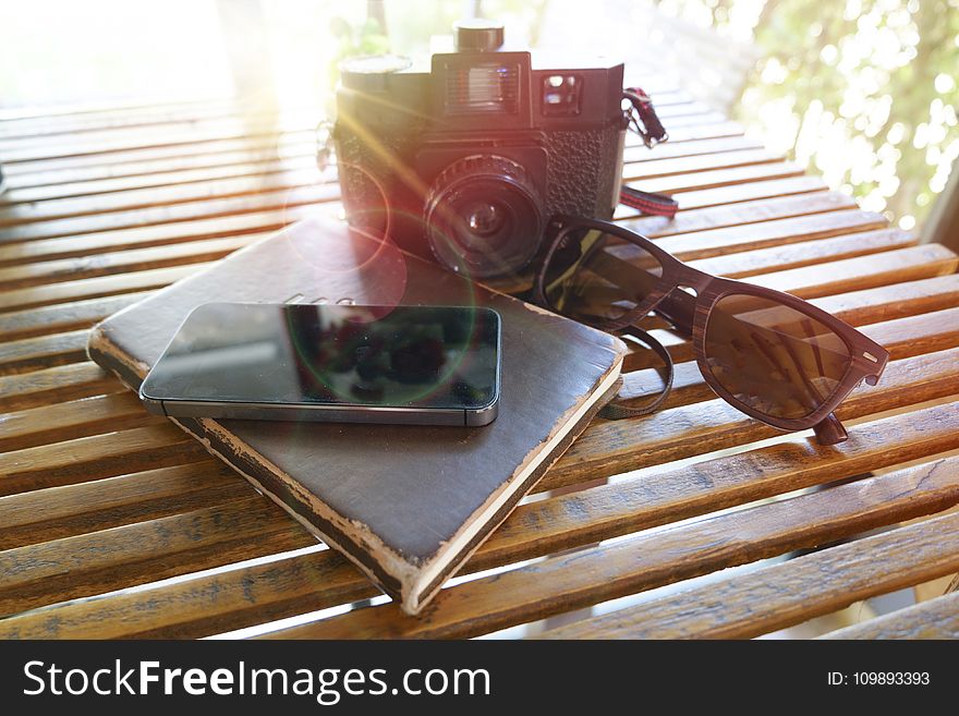 Book, Camera, Daylight