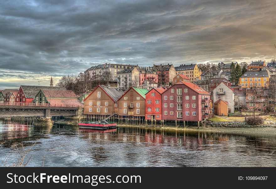 Architecture, Cloudy, Colorful