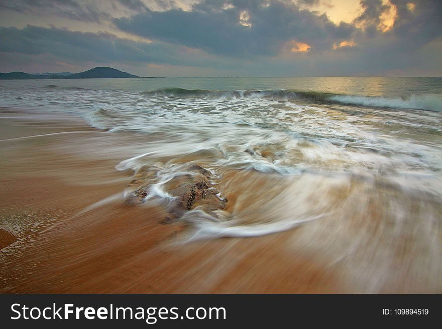 Beach, Dark, Clouds