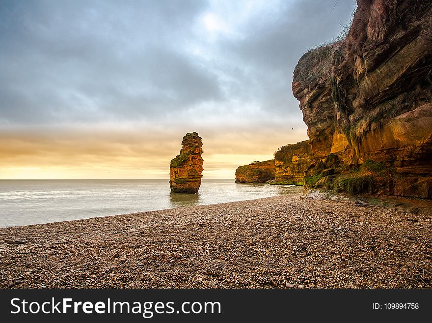 Beach, Coast, Dusk