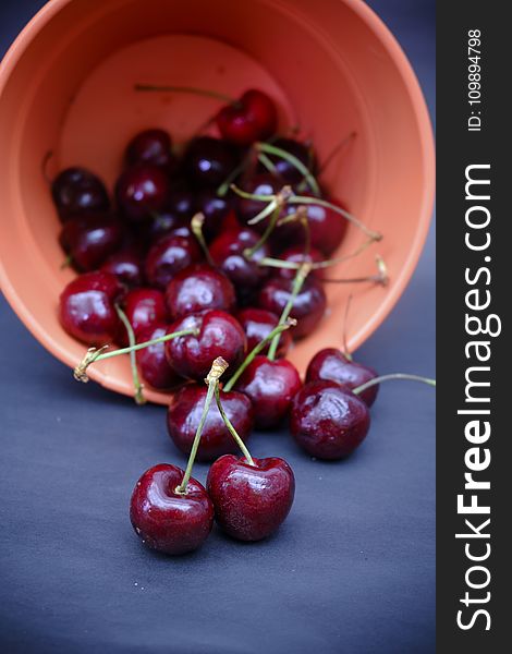 Bowl, Cherries, Cherry