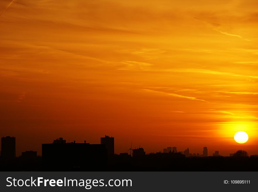 Backlit, Bright, City