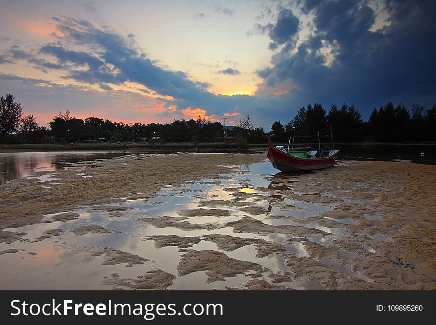 Beach, Boat, Dawn