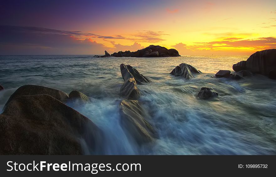 Afterglow, Beach, Beautiful