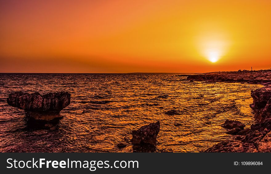 Backlit, Beach, Cyprus