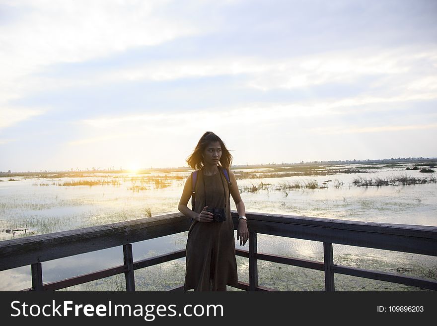 Attractive, Background, Camera