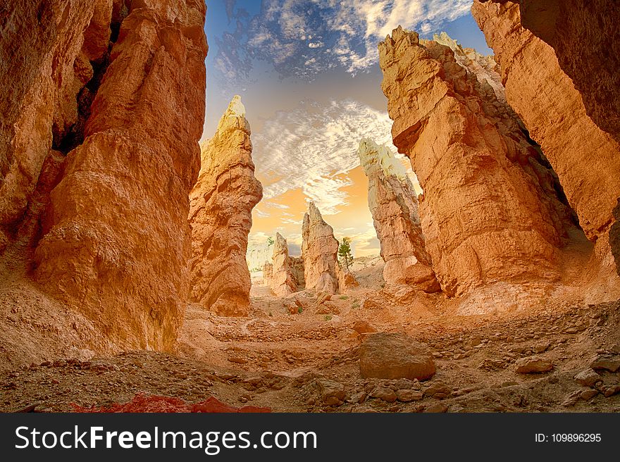 Canyon, Cliff, Desert