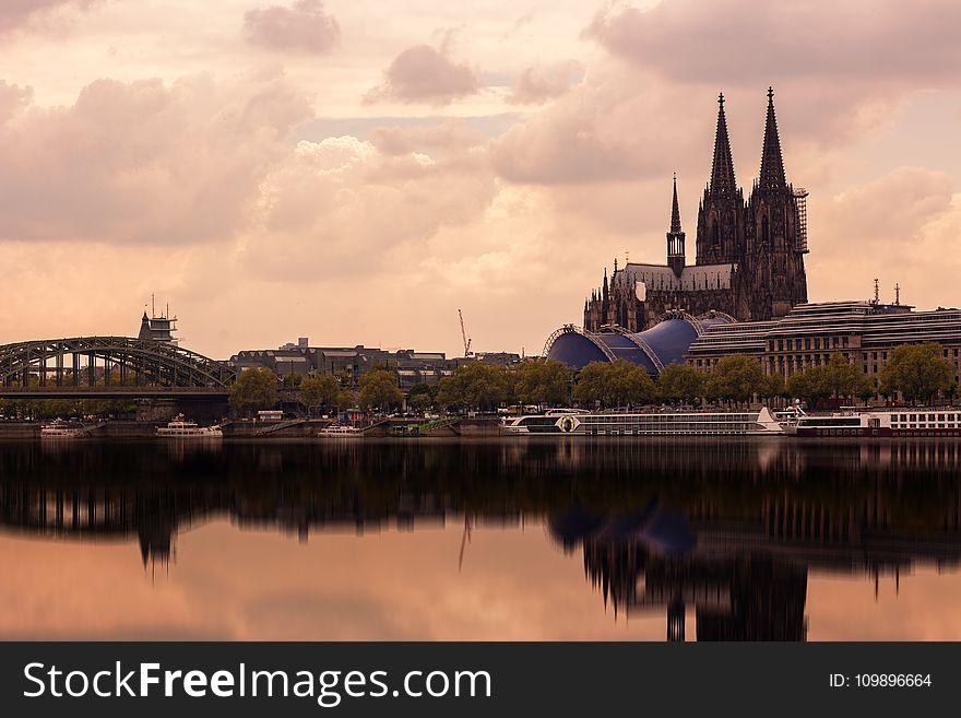 Architecture, Bridge, Buildings