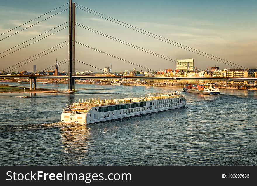 Architecture, Boats, Bridge