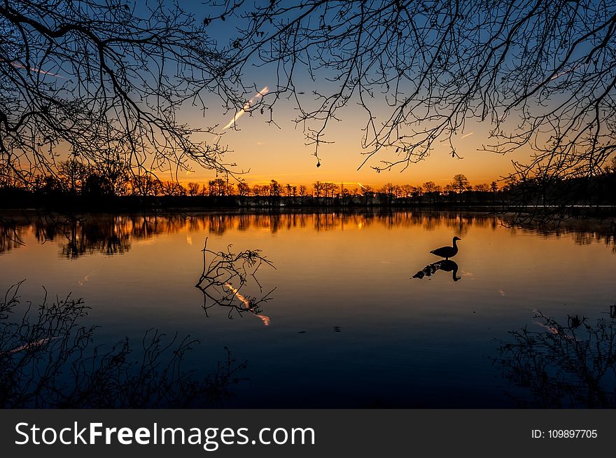 Clouds, Dawn, Lake