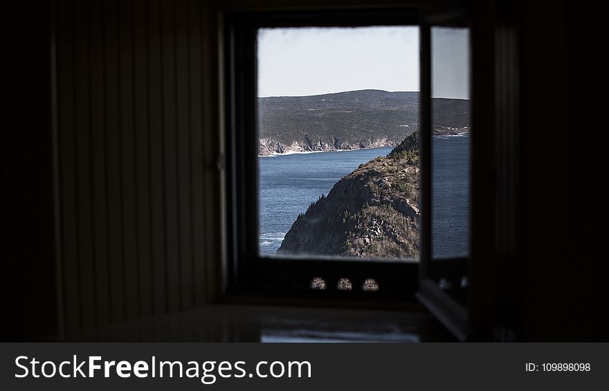 Blue, Cliff, Coast