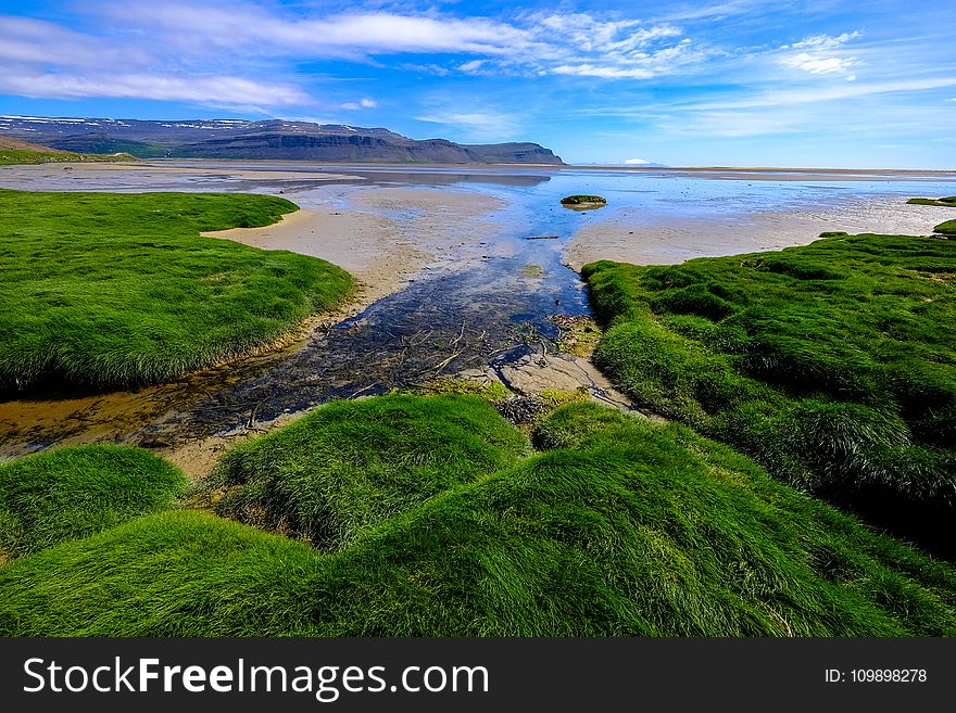 Beach, Clouds, Countryside