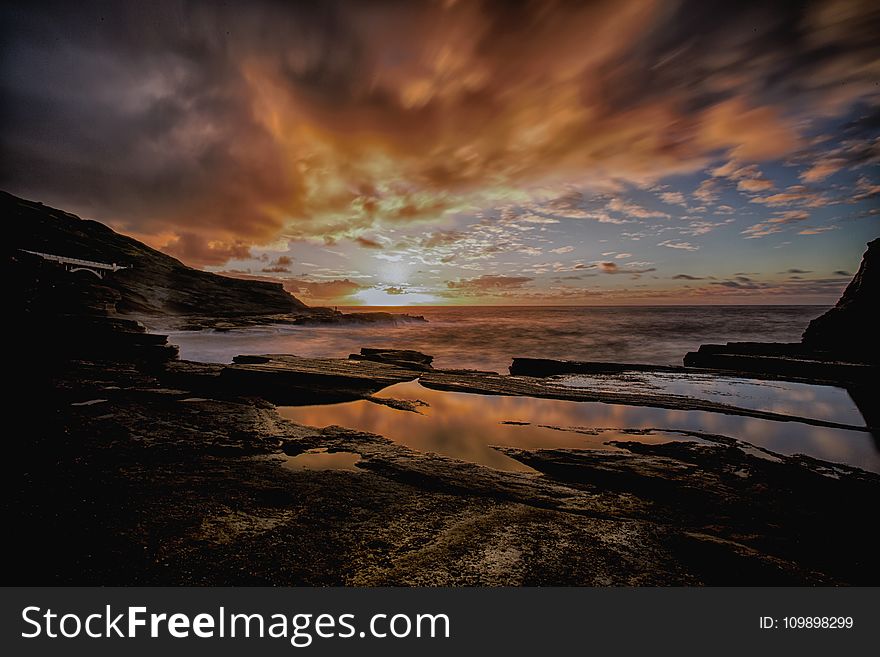 Backlit, Beach, Dawn