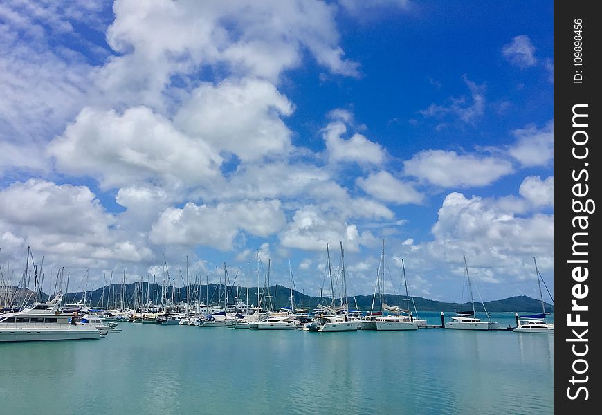 Bay, Blue, Boats