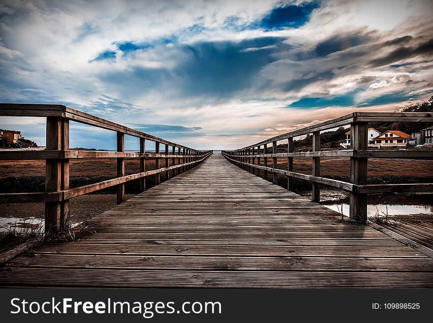 Beach, Boardwalk, Bridge