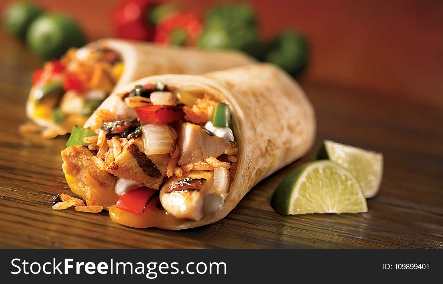 Burrito, Chicken, Delicious