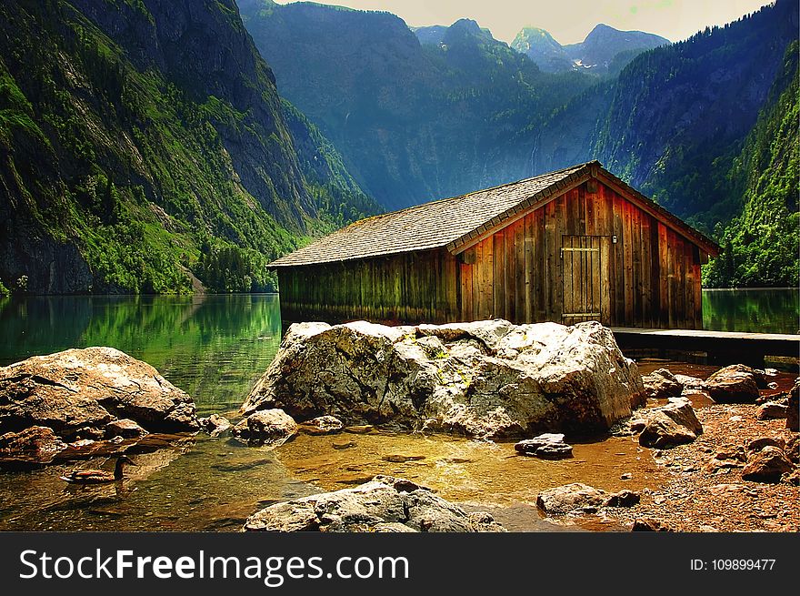 Boulders, Cabin, Cliffs