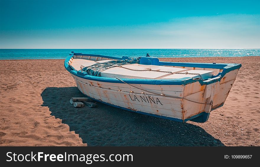 Beach, Blue, Sky