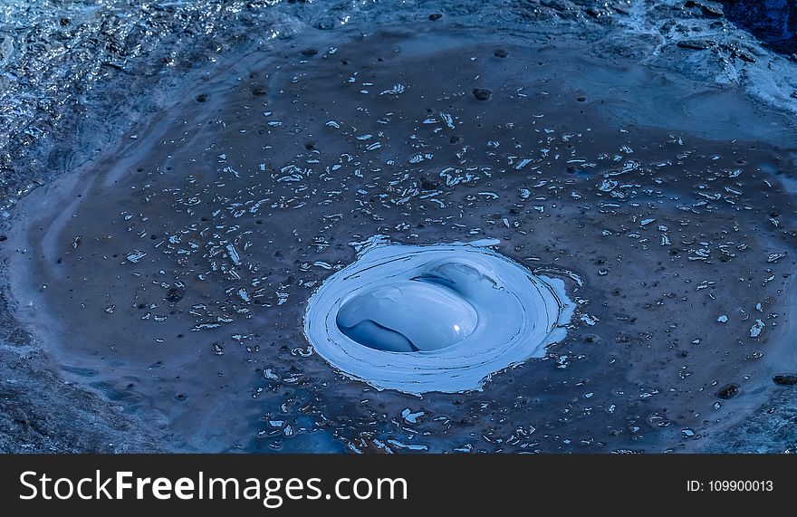 Blue, Bubble, Close-up