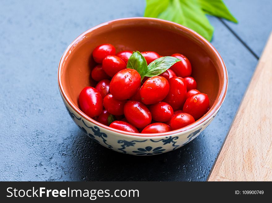 Bowl, Cherry, Tomatoes