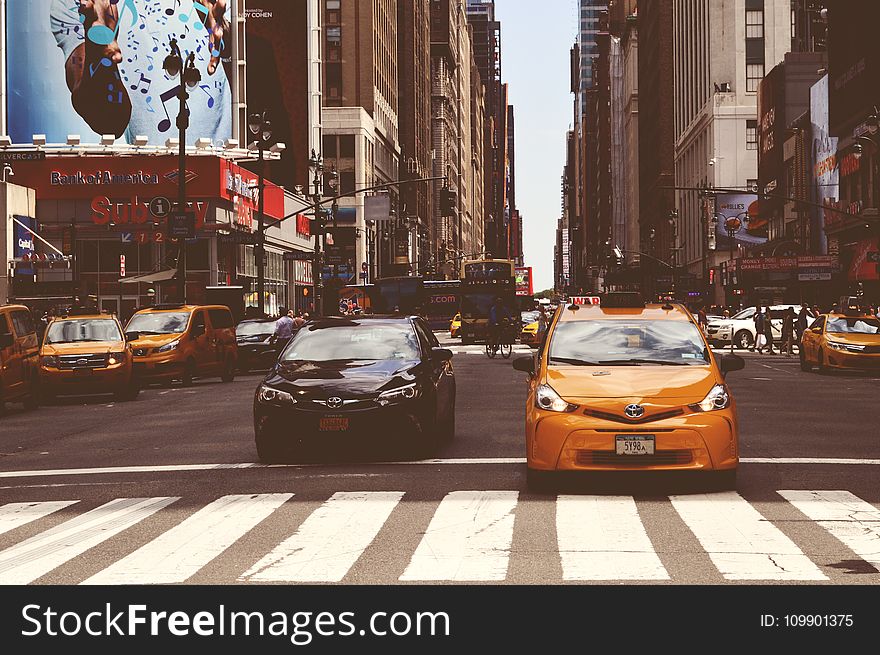 Blur, Buildings, Bus