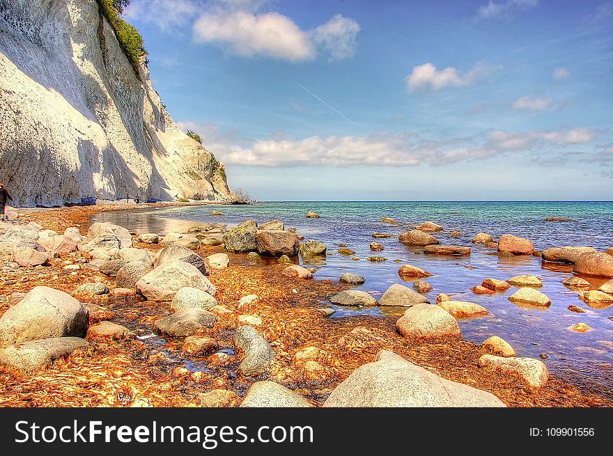 Beach, Clouds, Island