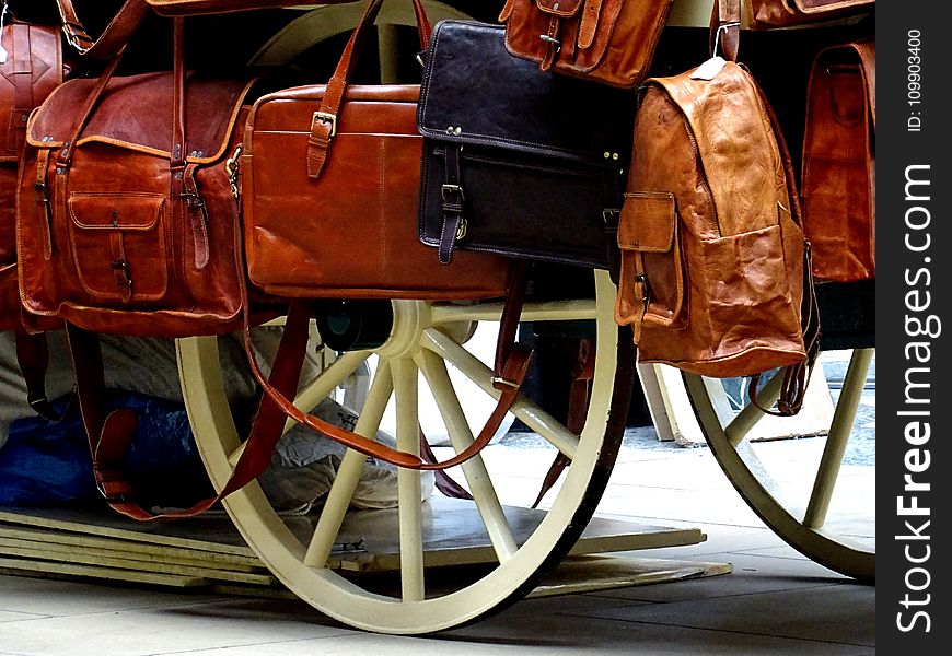 Bags, Brown, Carriage