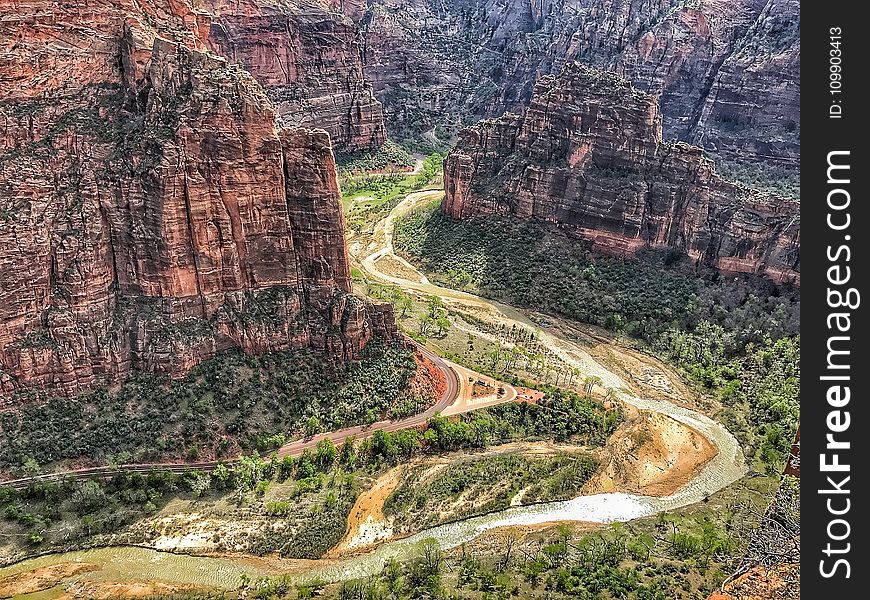 Canyon, Cliffs, Daylight