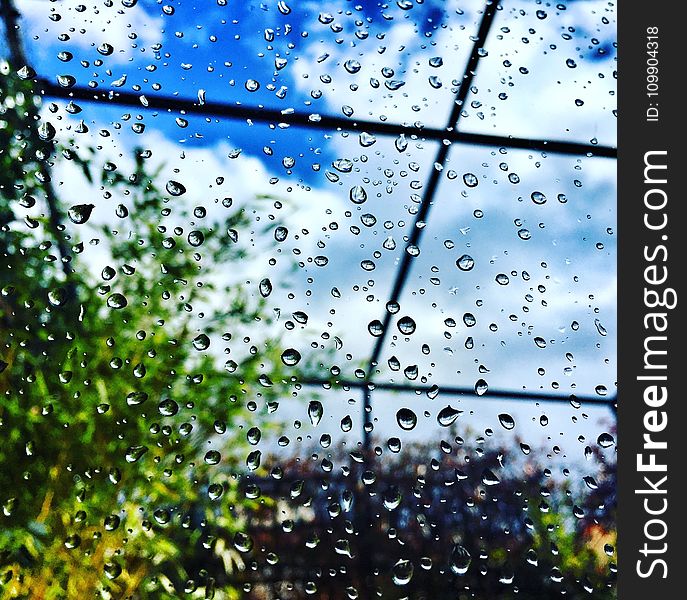 Droplets, Glass, Window