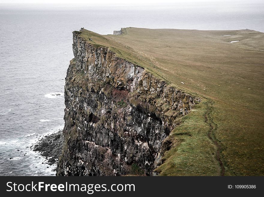 Beach, Cliff, Coast