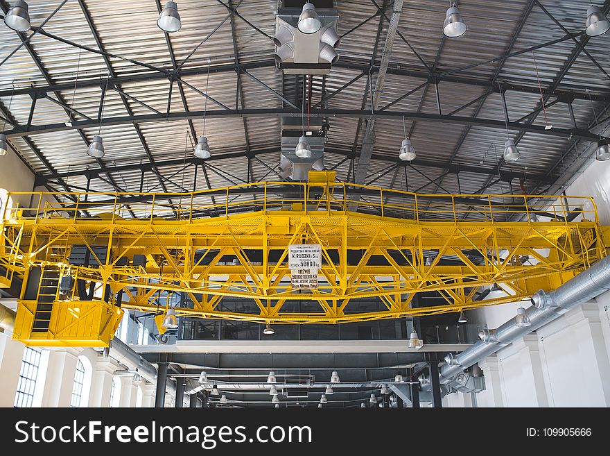 Old Gantry In Factory