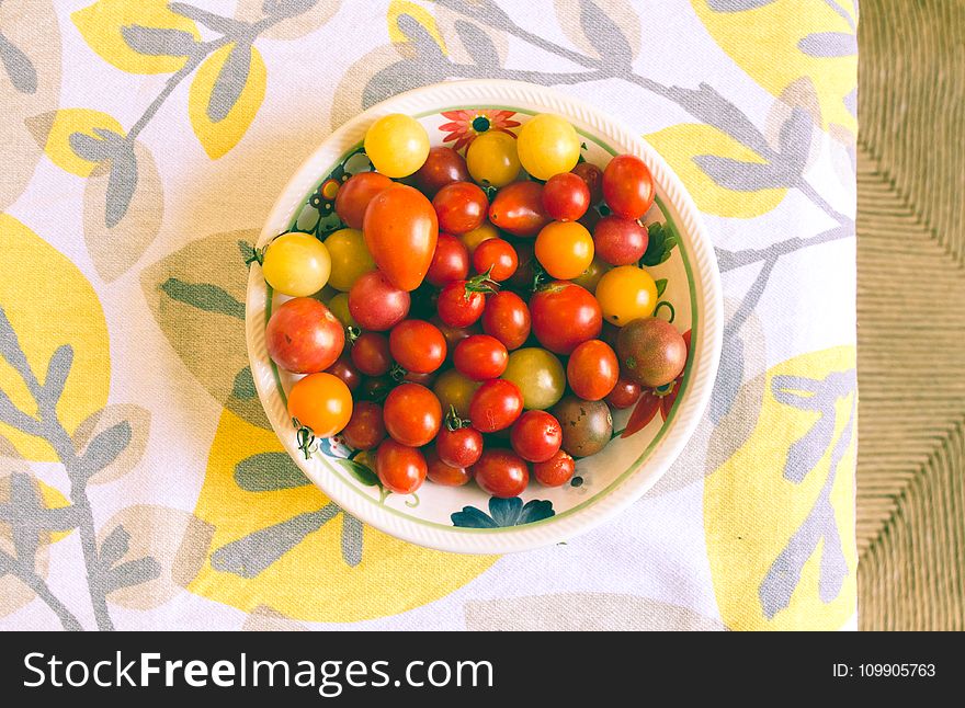 Bowl, Cherry, Tomatoes