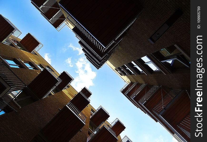 Architecture, Balconies, Building