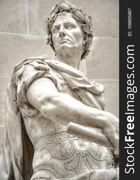 Julius Caesar Marble Statue
