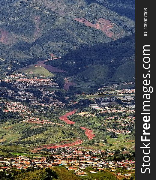 City, Mountain, Outdoors