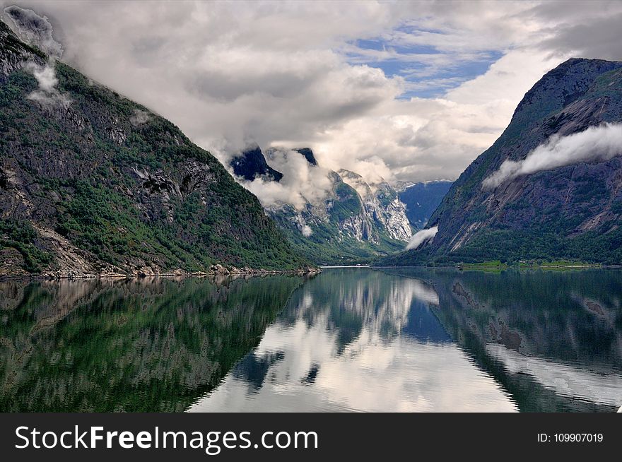 Clouds, Daylight, Fjord