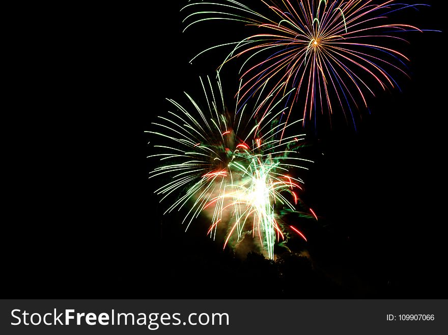 Fire Works during Night Time