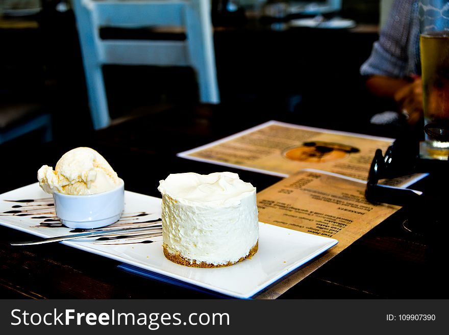 Cheesecake On Plate