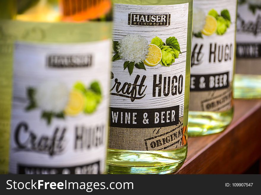 Hauser Craft Hugo Wine and Beer Bottles