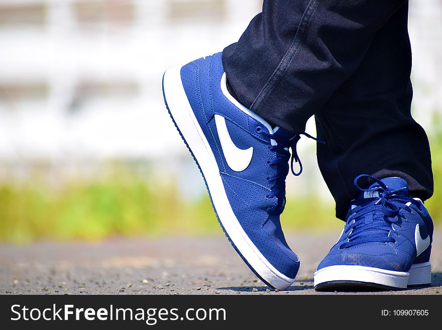 Blue Nike Low-top Shoes