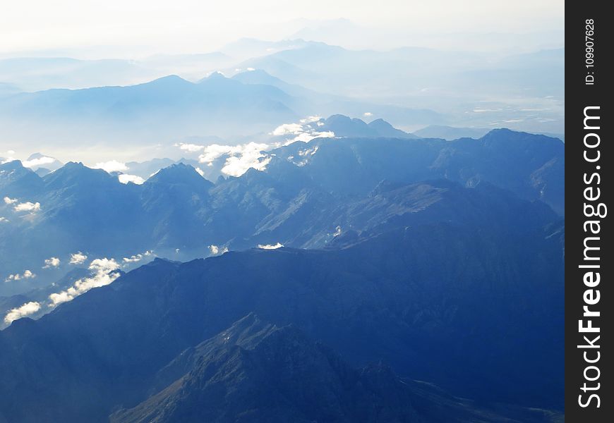 Aerial Shot Of Mountain