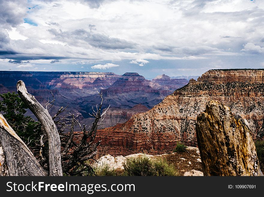 Canyon, Clouds, Desert