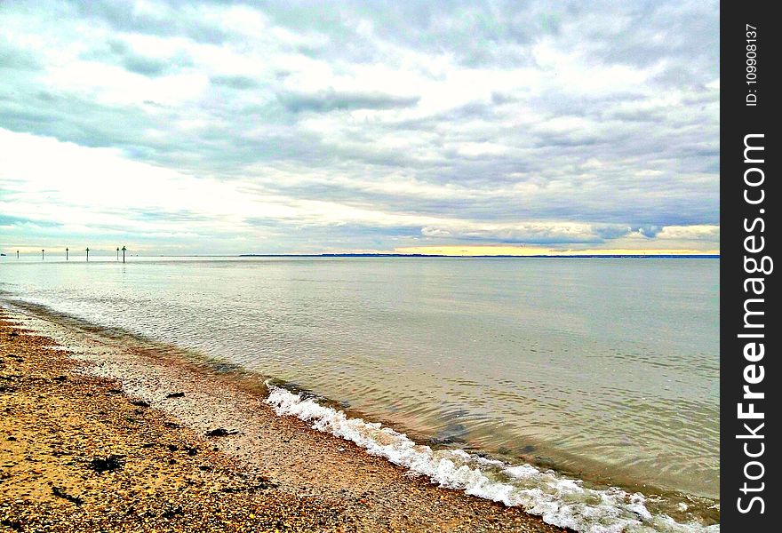 Time-lapse Photography Of Seashore