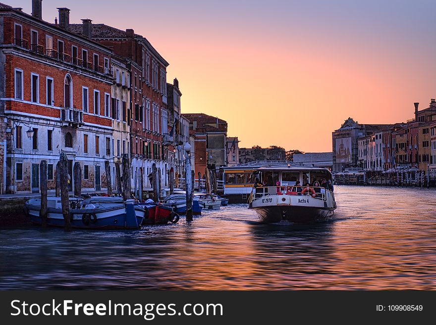 Architecture, Boat, Bridge