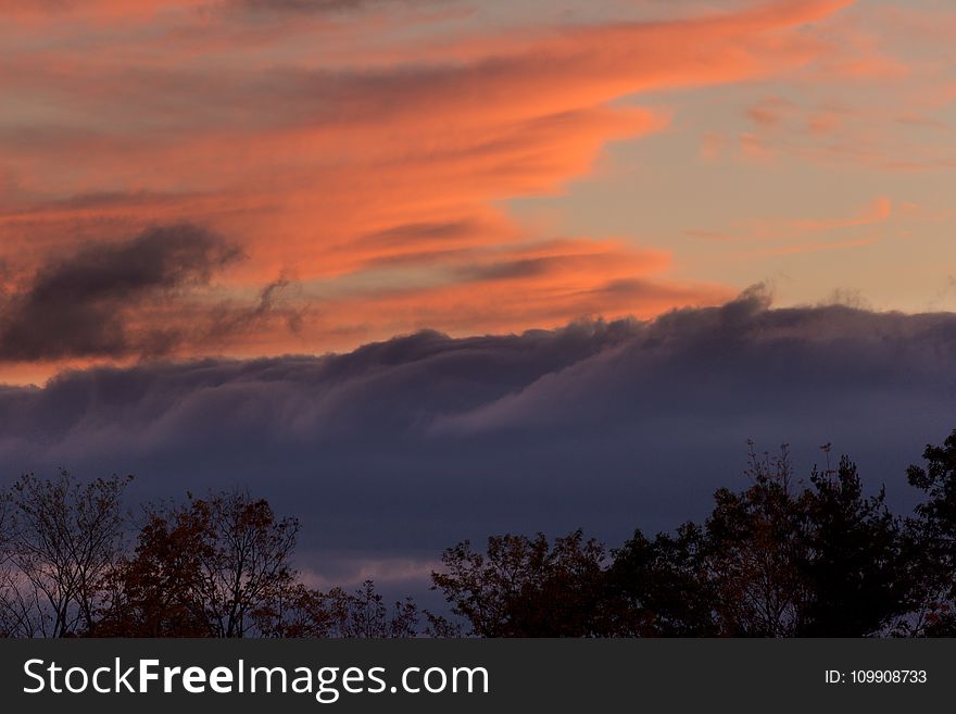 Photography Of Nimbus Clouds During Sunset