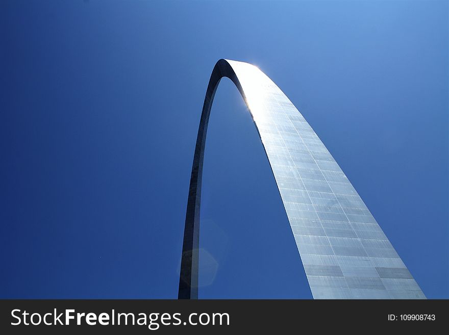 Low-angle Photography of Gateway Arch in St. Louis