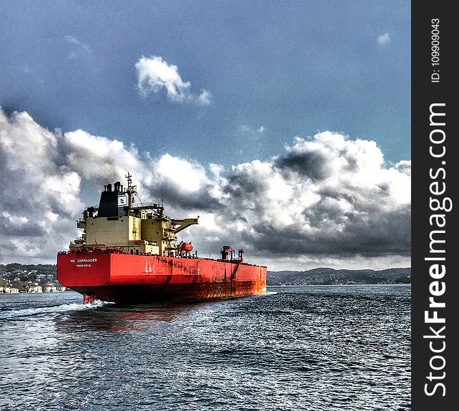 Cargo Ship on the Sea