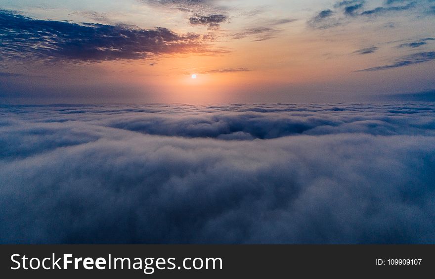 Sea of Clouds during Sunset