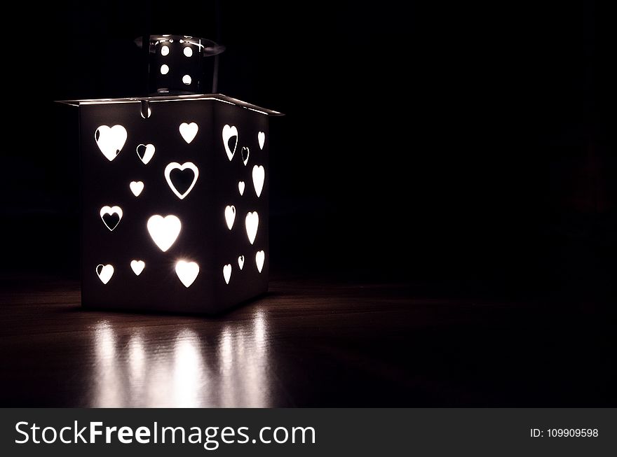 Gray Candle Lantern