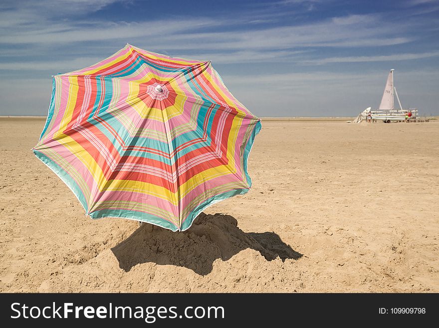 Patio Umbrella on Sand
